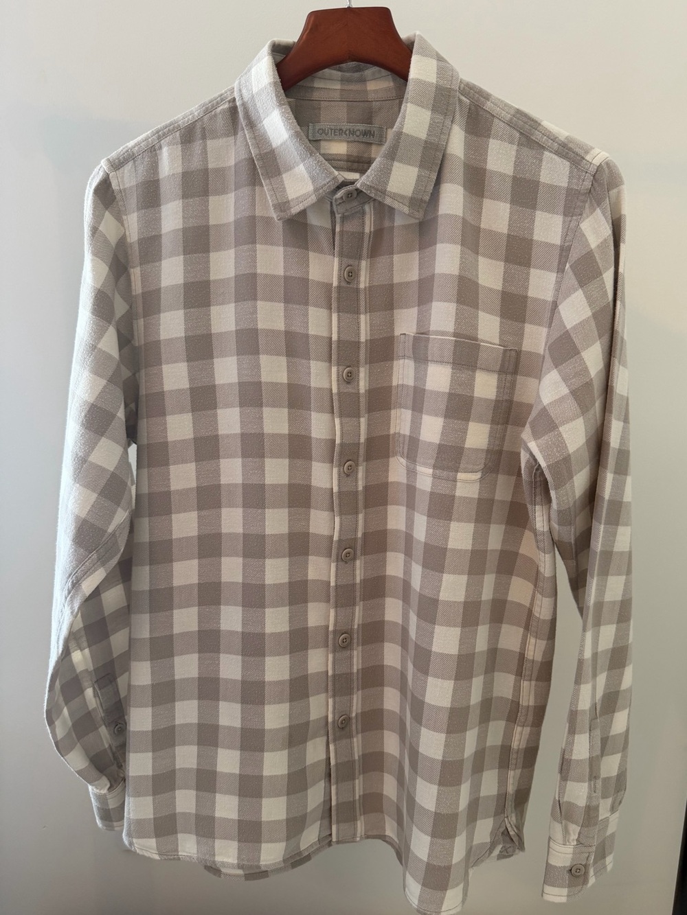 Outerknown Button-Down Flannel Shirt - Size M